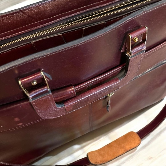 Winn International Vintage NEW Leather Briefcase Attache Case Cordovan Burgundy - Picture 6 of 9